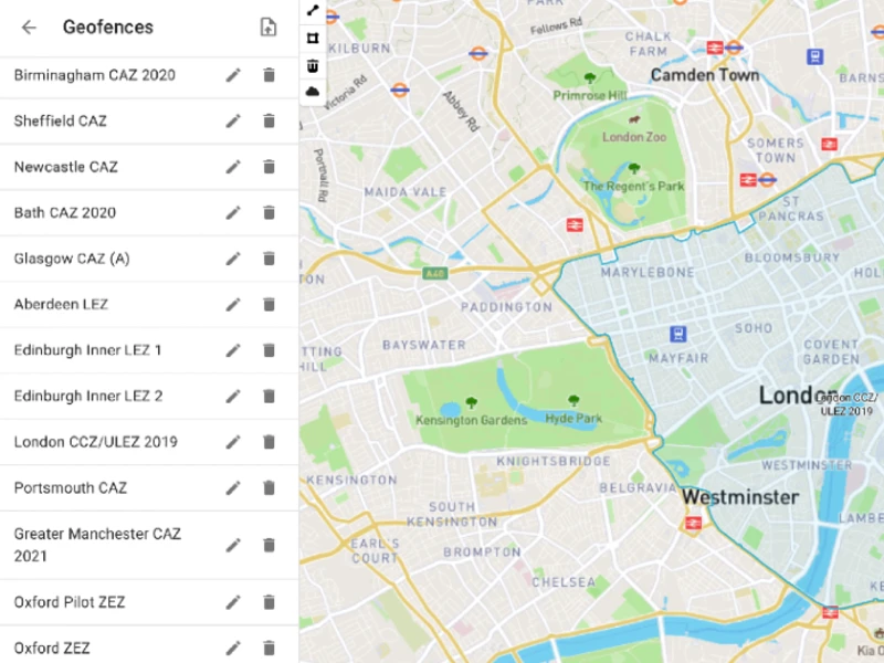 clean air zones